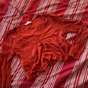 L.A. hearts (pacsun) red long sleeve blouse